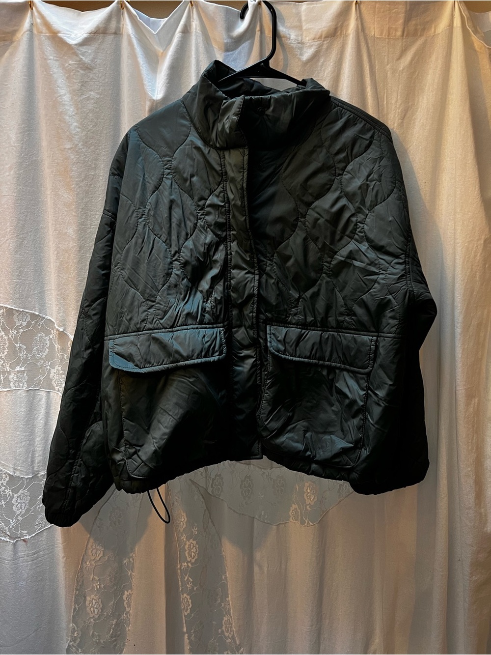 Packable jacket green